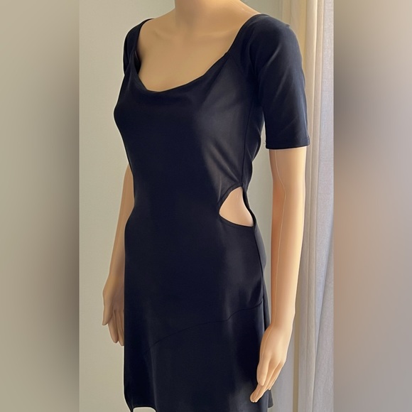 Stillwater Side Cut Out Mini Dress Black Size Small - Picture 3 of 9